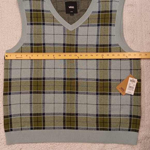 Vans Men's Large Almondwood/Gray Mist Sweater Vest VN000HDVM81 - Picture 9 of 10